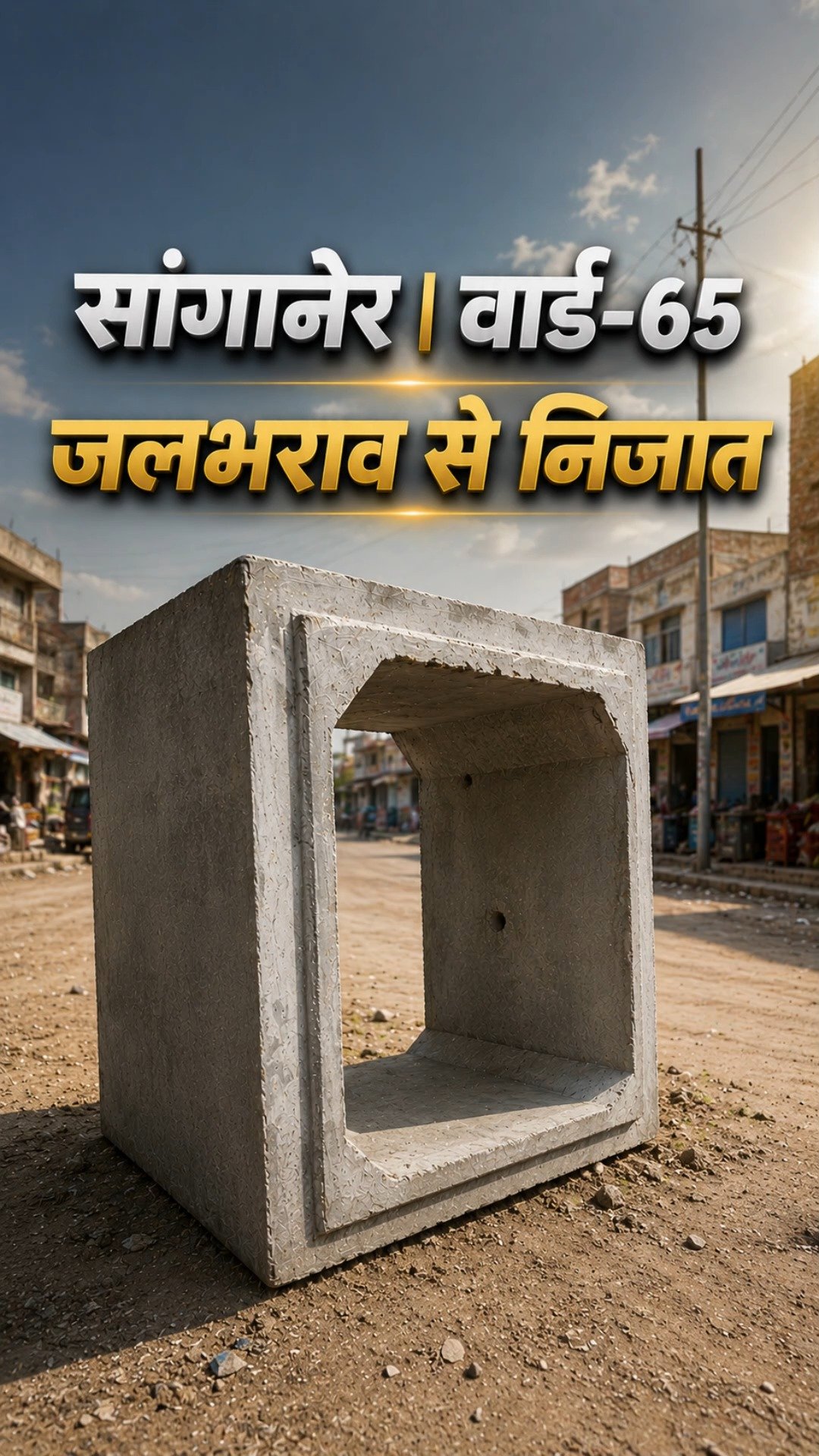 वार्ड 65 जलभराव से निजात
